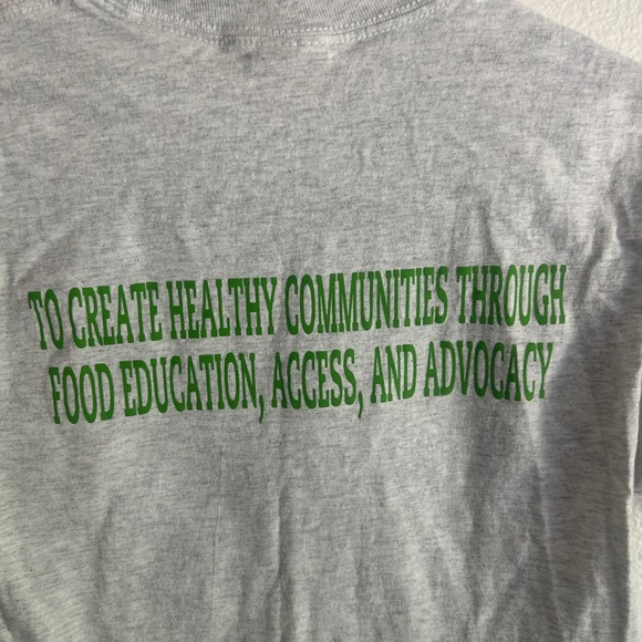 Hanes Local Matters Graphic Tee Food Education Advocacy S/P - Picture 5 of 5